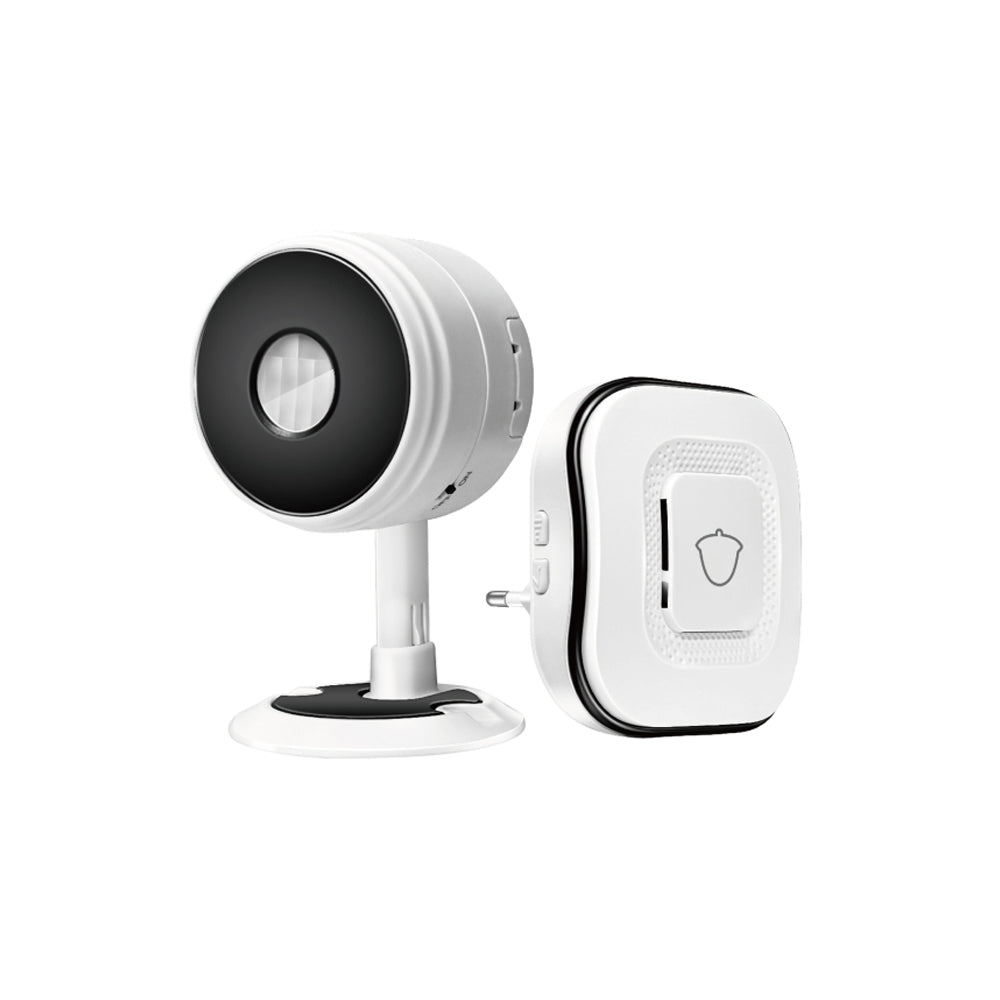 MAXEXCELL Sensore di Movimento Senza Fili con Campanello