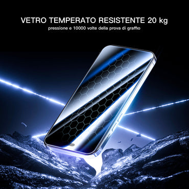 2 PEZZI Compatibile con iPhone Pellicola Vetro Temperato Serie iPhone – Protezione Totale, Zero Compromessi - MAX-E100
