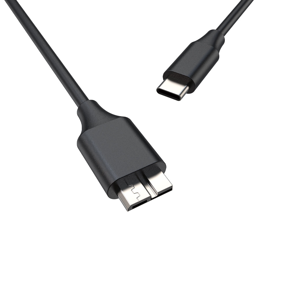 Cavo USB-C a Micro-B 3.0 – Trasferimento Dati Ultra Veloce 5Gbps – Compatibile con HDD/SSD Esterni, Box USB 3.0, NAS - MAX-B143