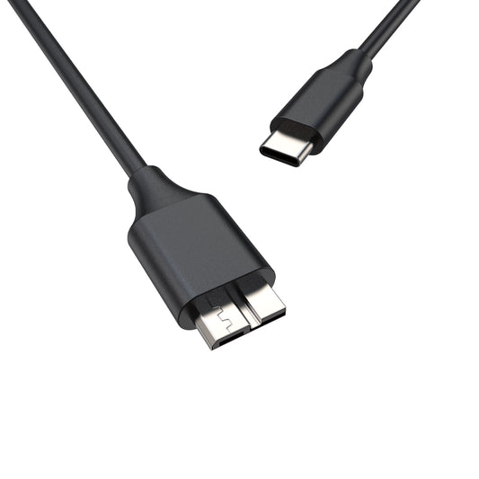 Cavo USB-C a Micro-B 3.0 – Trasferimento Dati Ultra Veloce 5Gbps – Compatibile con HDD/SSD Esterni, Box USB 3.0, NAS - MAX-B143