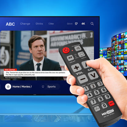 MAXEXCELL TELECOMANDO UNIVERSALE PER TELEVISORE (GRANDI TASTI)