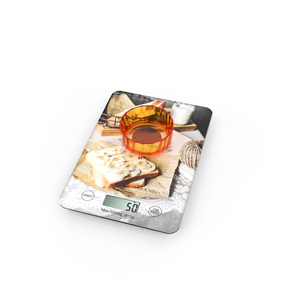 Bilancia da Cucina Digitale – Display LCD, Funzione Tara, 4 Unità di Misura, Portata fino a 5 kg - MAX-T101