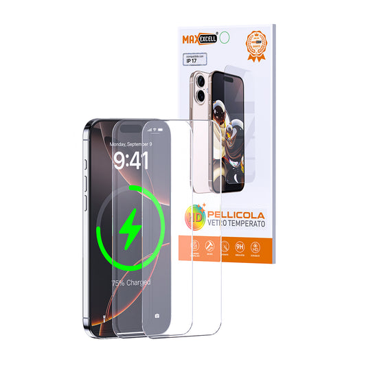 2 PEZZI Compatibile con iPhone Pellicola Vetro Temperato Serie iPhone – Protezione Totale, Zero Compromessi - MAX-E100