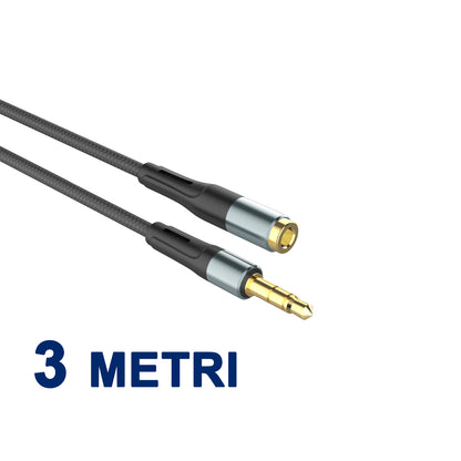 Cavo Audio da Jack 3.5mm Maschio a Femmina – Estensione Perfetta per la Tua Musica - MAX-N105