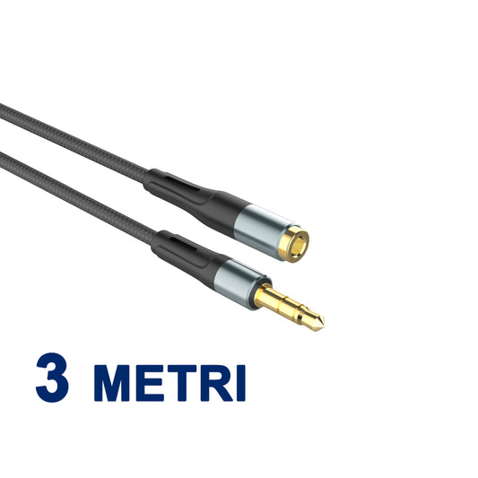 Cavo Audio da Jack 3.5mm Maschio a Femmina – Estensione Perfetta per la Tua Musica - MAX-N105