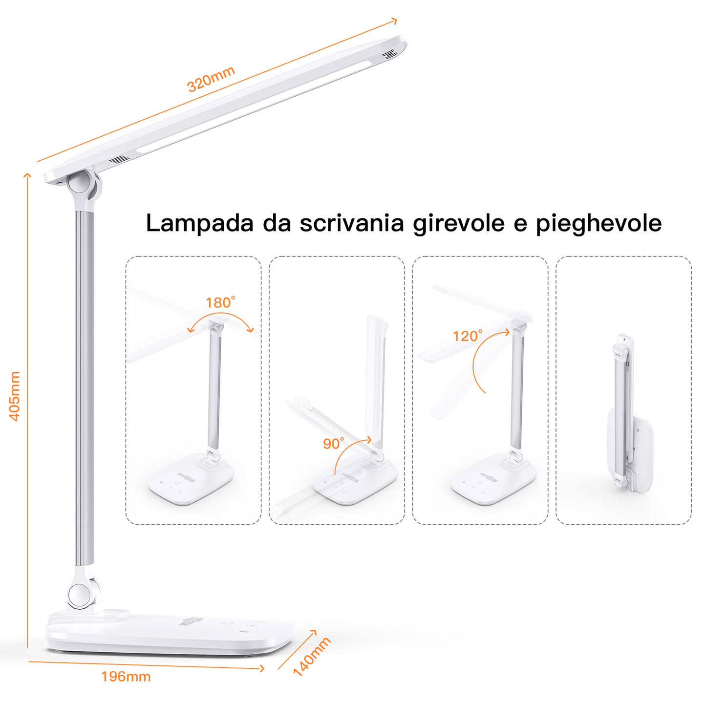 MAXEXCELL Lampada da Scrivania LED