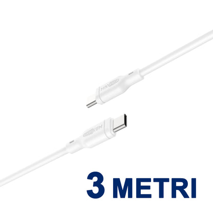 Cavo USB-C a USB-C – 60W Ricarica Rapida, 3.5A, Alta Resistenza - MAX-B114