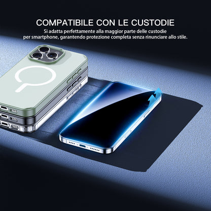 2 PEZZI Compatibile con iPhone Pellicola Vetro Temperato Serie iPhone – Protezione Totale, Zero Compromessi - MAX-E100