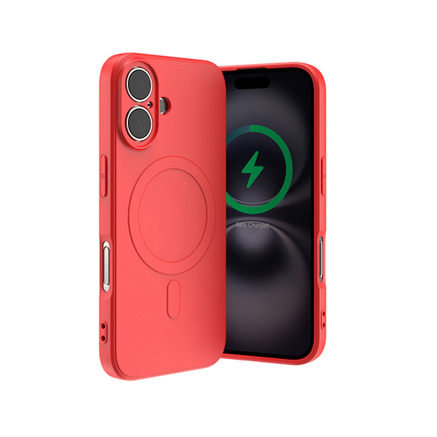 MAXEXCELL Cover Magnetica in Silicone Compatibile con iPhone SERIE 17