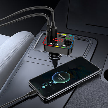 Car MP3 Bluetooth con USB-C PD 25W, Doppia USB-A e Illuminazione RGB - MAX-M106