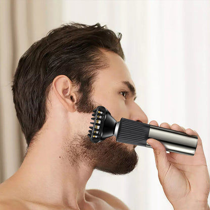 Kit 3 in 1 Rasoio Elettrico – Barba, Capelli e Peli Naso in un Solo Dispositivo - MAX-Q106