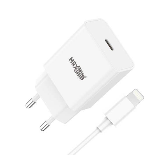 Caricatore da Muro USB-C 25W con Cavo – Carica Rapida MAX-A100