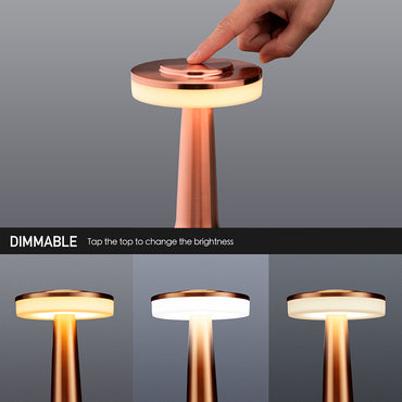 Lampada da Tavolo Ricaricabile – 30 Lumen – 3 Livelli di Luminosità – Controllo Touch – Protezione Occhi – Ricarica USB Type-C - MAX-O107