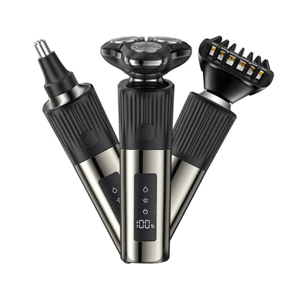 Kit 3 in 1 Rasoio Elettrico – Barba, Capelli e Peli Naso in un Solo Dispositivo - MAX-Q106