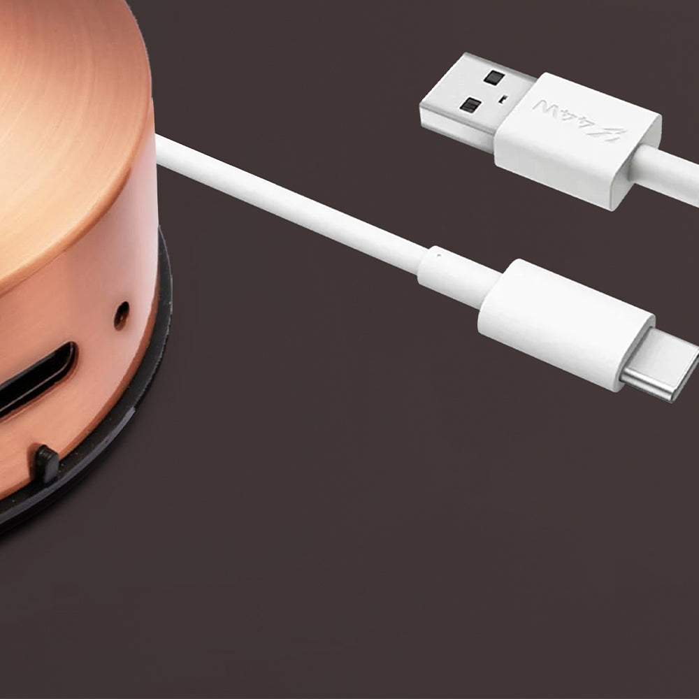 Lampada da Tavolo Ricaricabile – 30 Lumen – 3 Livelli di Luminosità – Controllo Touch – Protezione Occhi – Ricarica USB Type-C - MAX-O107