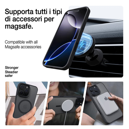 Custodia Magnetica in PC con Finitura Soft-Touch – Compatibile con iPhone – Cover Ultra Sottile - MAX-D143