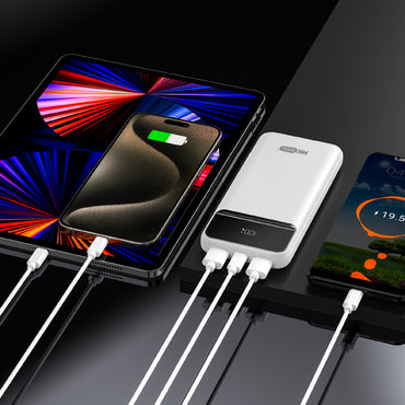 Power Bank con Display LED – QC 22.5W + PD 20W, Doppia USB-A, USB-C Input/Output – 10000 / 20000 / 30000 mAh - MAX-F100
