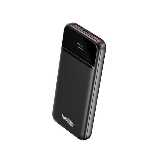 Power Bank con Display LED – QC 22.5W + PD 20W, Doppia USB-A, USB-C Input/Output – 10000 / 20000 / 30000 mAh - MAX-F100