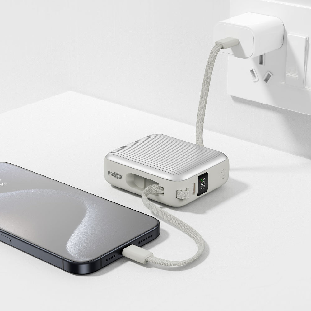 Power Bank 22.5W QC + 20W PD – Due Cavi Integrati - MAX-F102