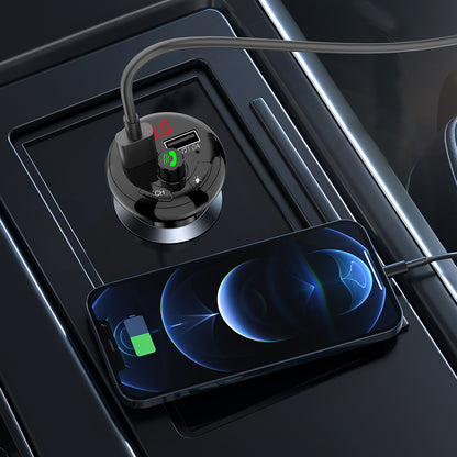 MAXEXCELL Car MP3 Bluetooth con Doppia Porta USB e Illuminazione RGB