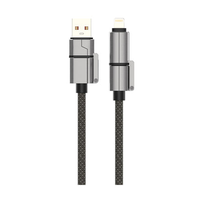 MAXEXCELL Cavo USB Multipla 4 in 1 – Lightning + USB-A + USB-C + Type-C