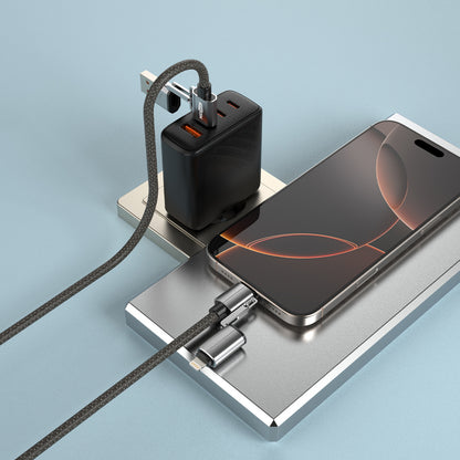 MAXEXCELL Cavo USB Multipla 4 in 1 – Lightning + USB-A + USB-C + Type-C
