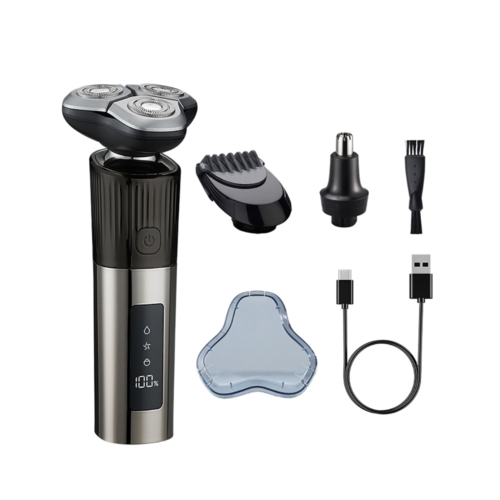 Kit 3 in 1 Rasoio Elettrico – Barba, Capelli e Peli Naso in un Solo Dispositivo - MAX-Q106