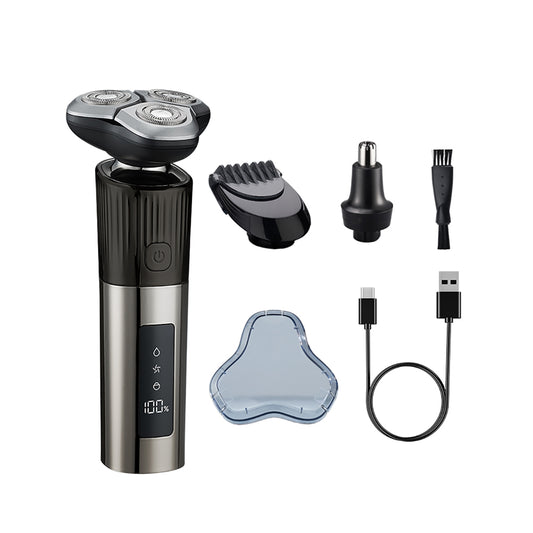 Kit 3 in 1 Rasoio Elettrico – Barba, Capelli e Peli Naso in un Solo Dispositivo - MAX-Q106