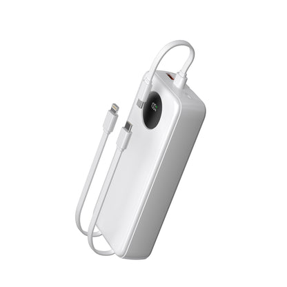 Power Bank 10000/20000mAh – Ricarica Rapida con 3 Cavi Integrati e Display LED - MAX-F108