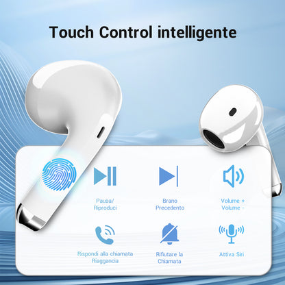 Auricolare Bluetooth – Wireless, Leggero e con Microfono Integrato – Ideale per Lavoro, Sport e Chiamate - MAX-C105
