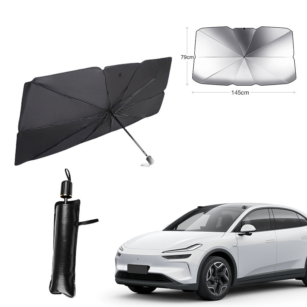 Ombrello Parasole per Auto – Protezione Solare Pieghevole 80×140 mm - MAX-J104