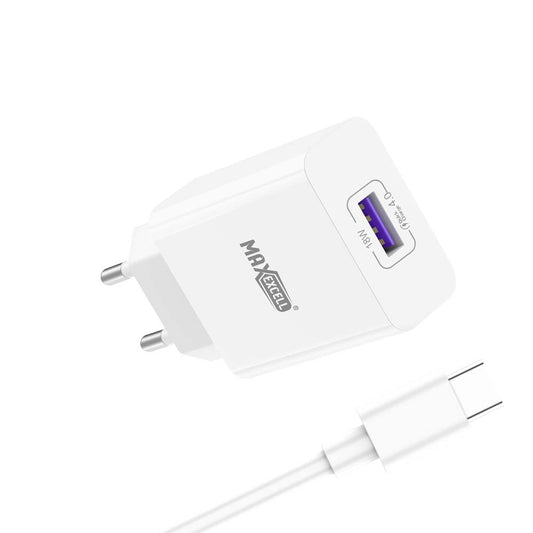 Caricatore da Muro QC 4.0 22.5W con Cavo USB-C - MAX-A104